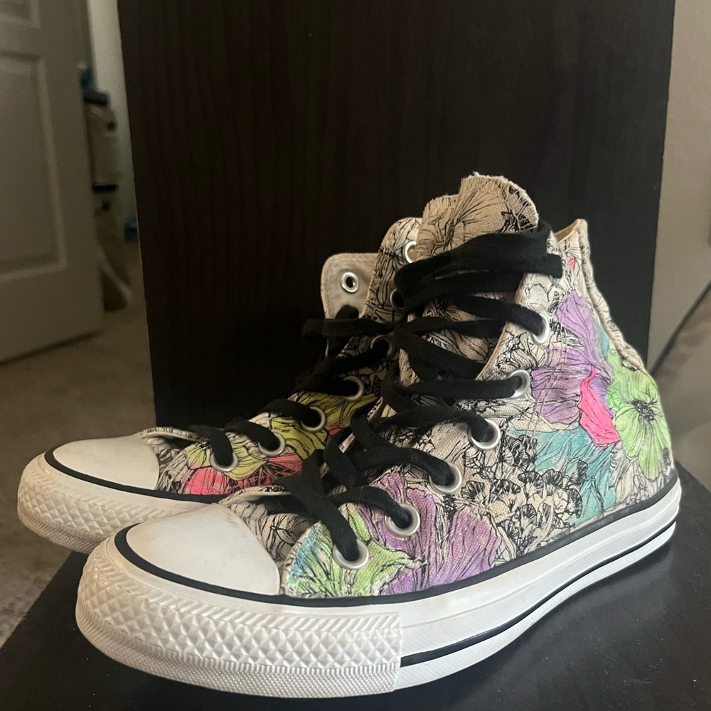 Converse Artsy Floral Colorful High Tops